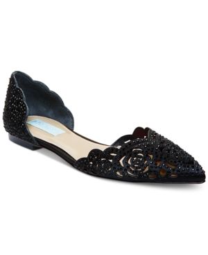 Blue by Betsey Johnson Lucy Embellished Flats Women's Shoes | Macys (US)
