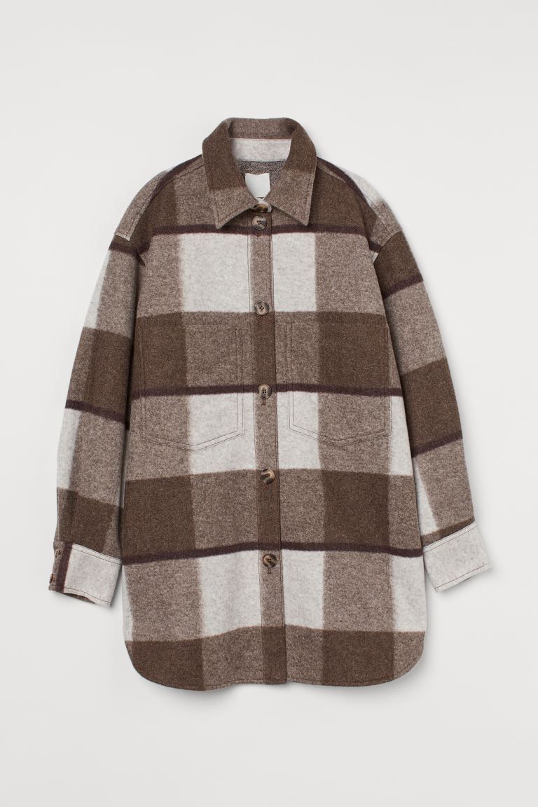 Felted Shirt Jacket | H&M (US + CA)