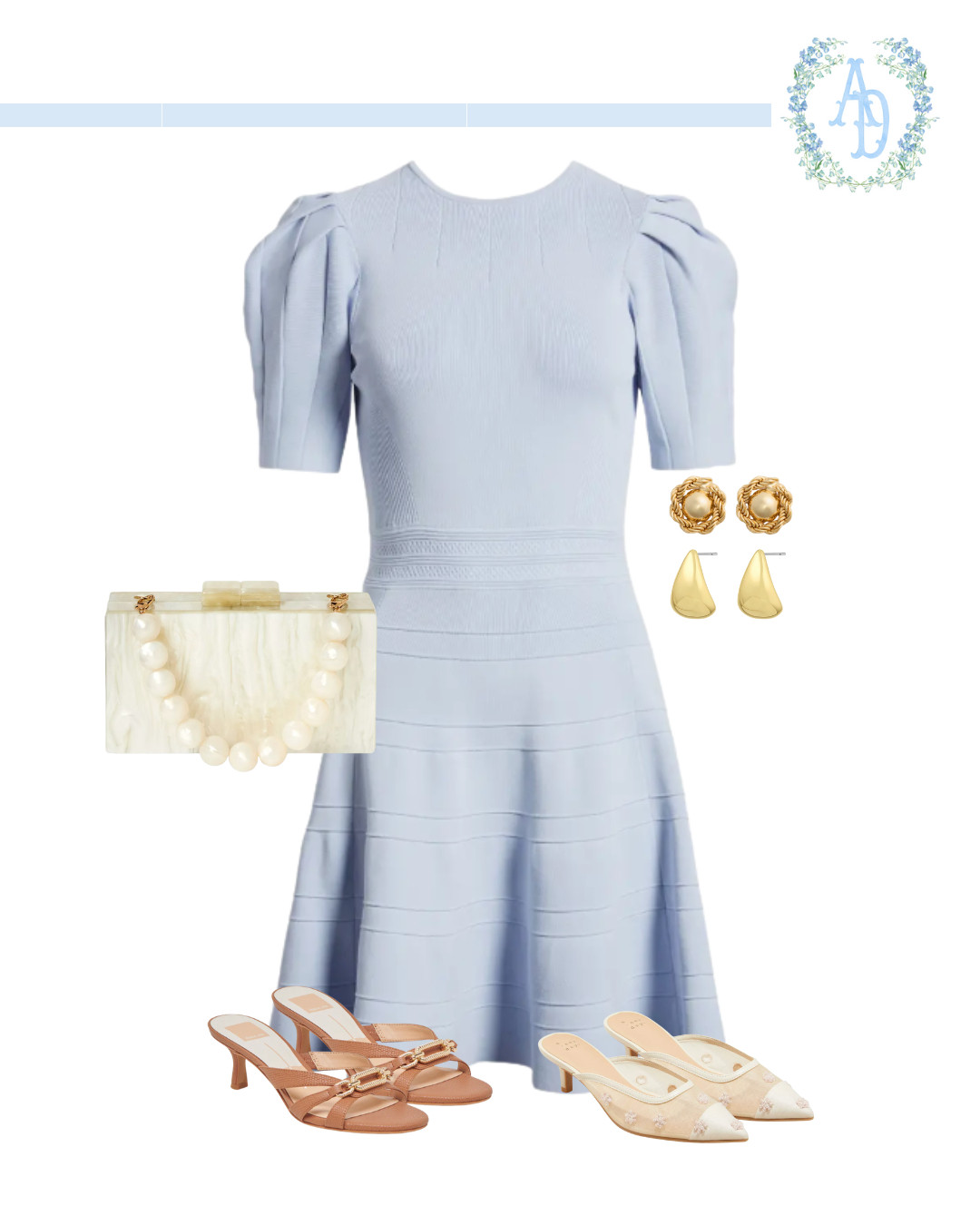 A classic blue for a baby shower/wedding guest dress 

 #LTKStyleTip #LTKFamily #LTKWedding