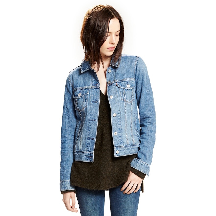 Women's Levi's Denim Trucker Jacket, Size: XS, Blue | Kohl's