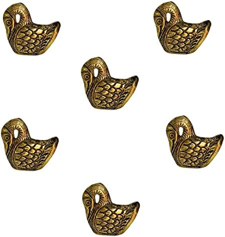 Perilla Home Set of 6 Antique Gold Knobs - Vintage Decorative Swan Knobs - for Room, Kitchen, Cab... | Amazon (US)