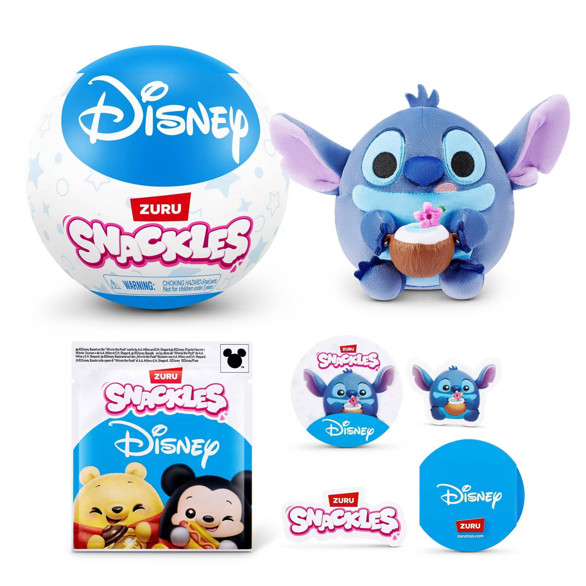 Snackles Disney 5" Capsule Stuffed Animal: Characters Include Bear, Elephant, Mouse, Monster, Ali... | Target