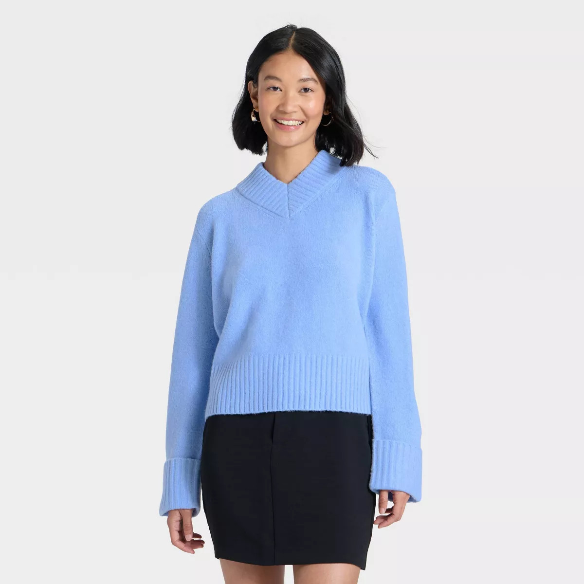 Women's Cozy Knit Boxy Pullover Sweater - A New Day™ | Target