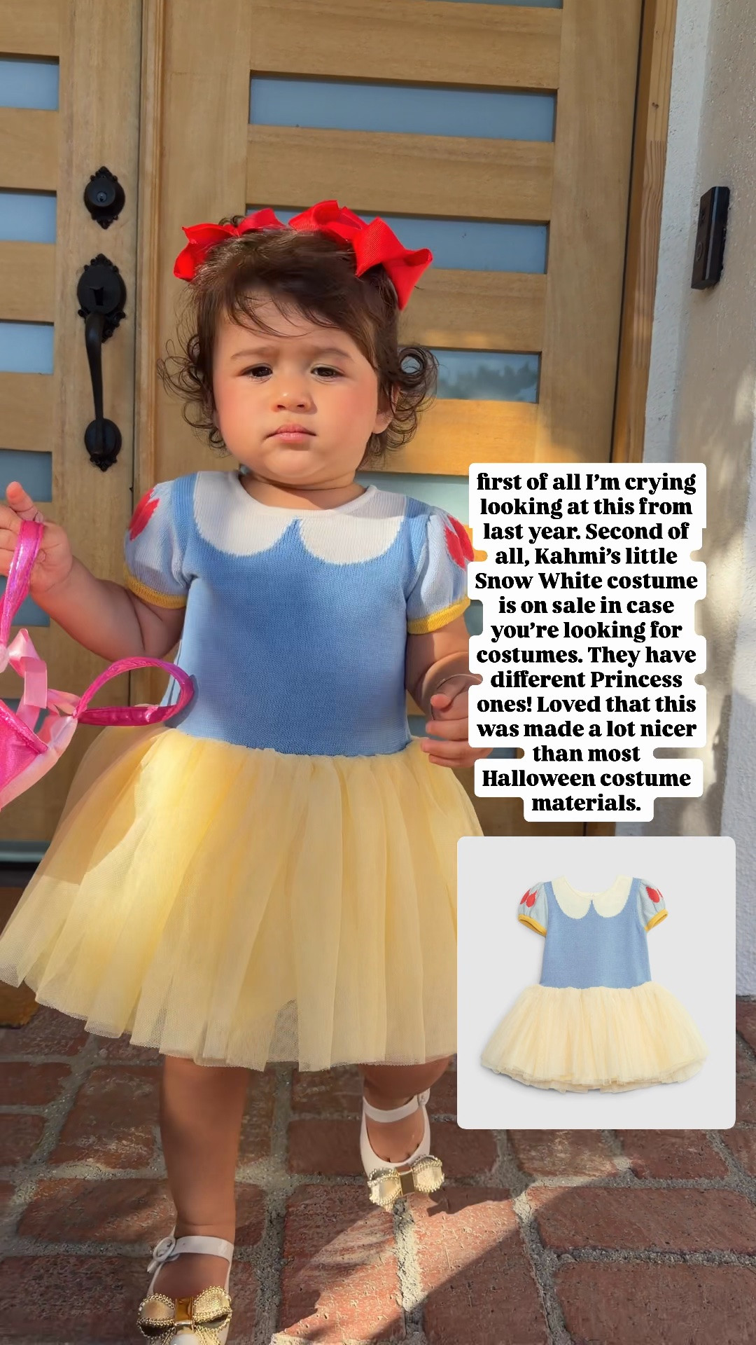 Halloween costume for kids/toddler. 
Snow White costume 
Princess costume 
Kids costumes 
Toddler costumes 
Disney 

#halloween 
Gap 
Baby costumes 
Bows 
Toddler shoes 
Halloween costume