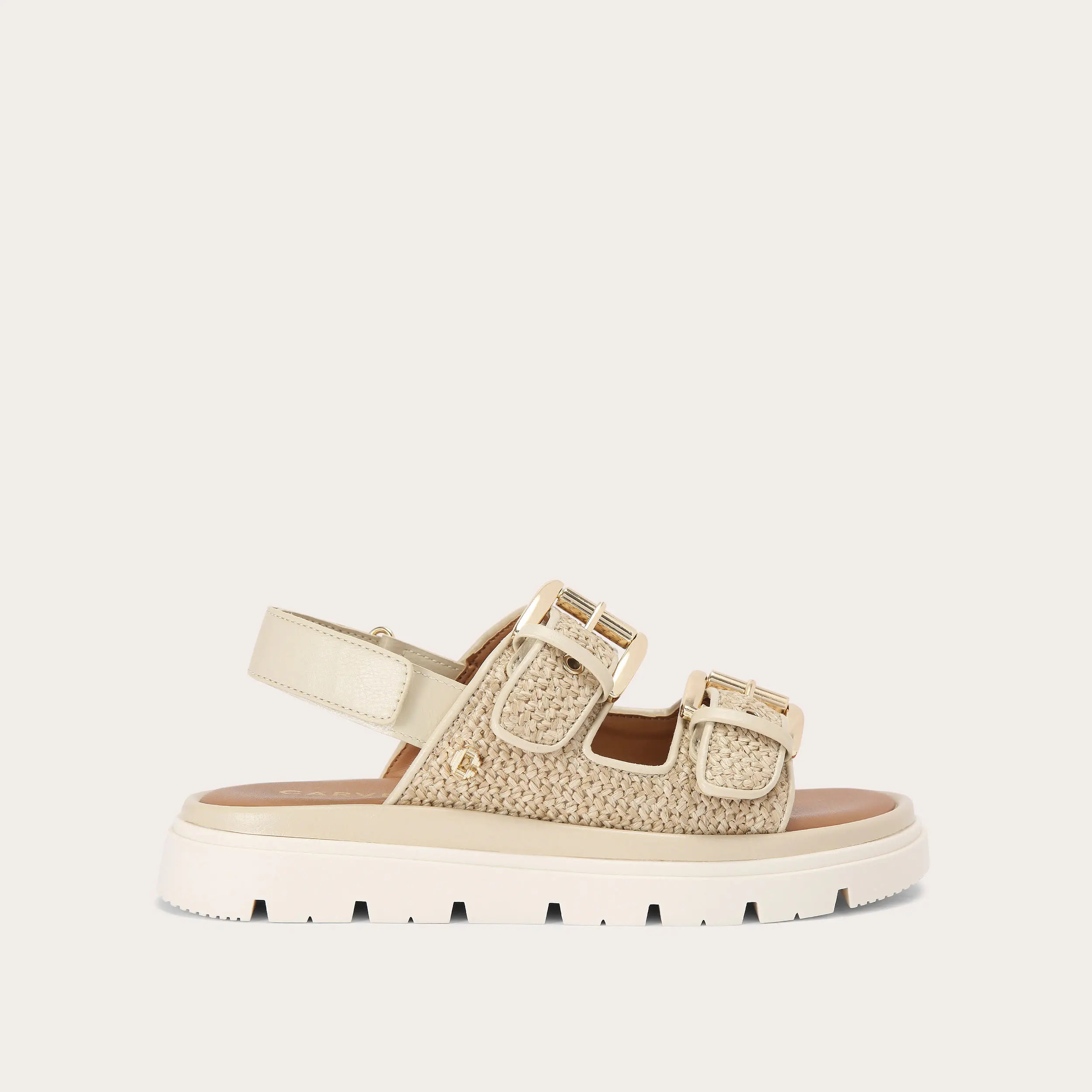 PAVILION SLINGBACK Beige Raffia Slingback Sandal by CARVELA COMFORT | Carvela