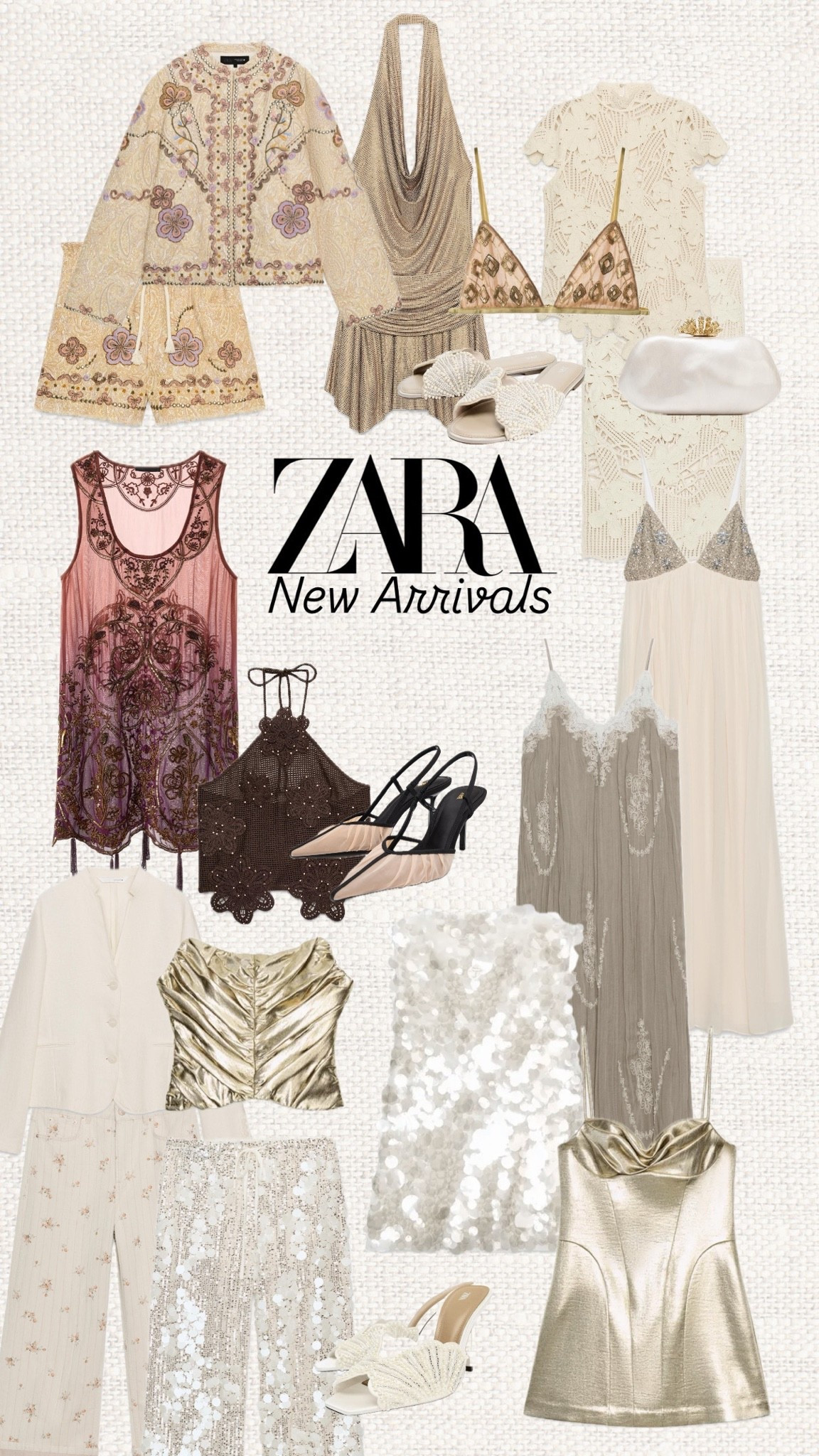 ✨ The prettiest Zara drops just landed and these pieces are giving elevated summer evenings, vacation dinners, weddings, and effortless chic all in one collection.

Save this post to come back later to shop.

Keywords: Zara new arrivals, Zara summer collection, Zara occasion wear, Zara wedding guest dress, Zara vacation outfits, Zara evening outfit, embroidered set, lace dress, metallic dress, sequin skirt, satin dress, resort wear, chic neutral outfits, elegant Zara finds, summer fashion, capsule wardrobe, luxury style, European summer outfits, trending Zara pieces, new in Zara

#LTKstyletip #LTKpartywear #LTKdatenight