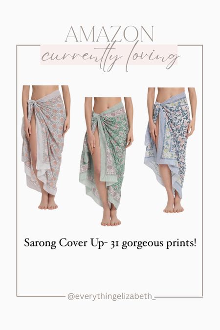 Amazon sarong cover ups! 31 beautiful prints available! Only $21!

Swimwear, swimsuit, bathing suit coverup, cover-up, resort wear, vacation style, vacation outfit 

#LTKSeasonal #LTKswim #LTKfindsunder50