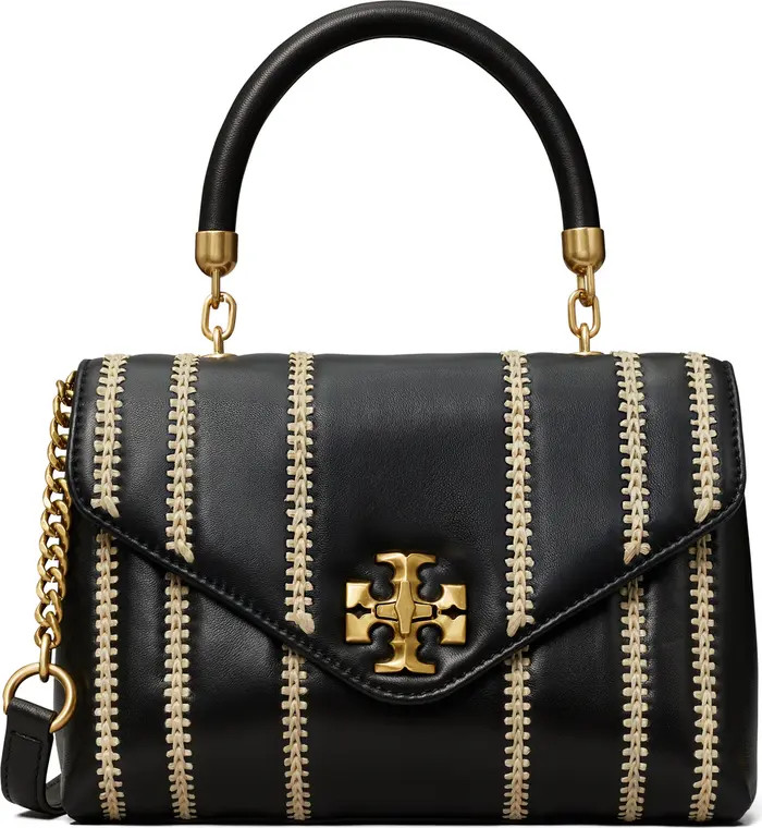 Tory Burch Kira Small Raffia Stitch Leather Satchel | Nordstrom | Nordstrom