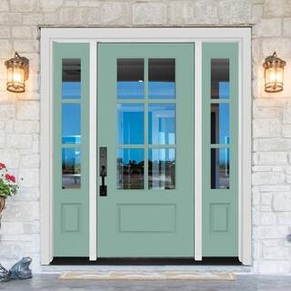 Steves & Sons Legacy Collection Customizable Fiberglass Front Door 552936 | The Home Depot