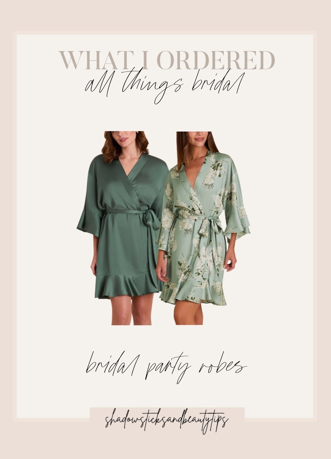 Sage green bridal party getting ready robes 

#LTKWedding