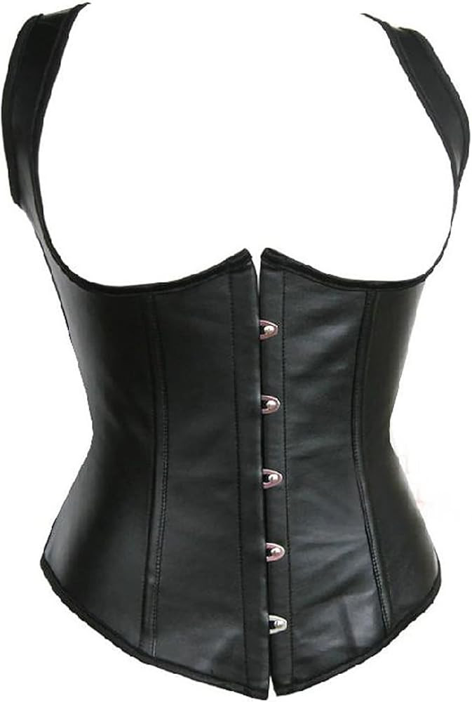 Alivila.Y Fashion Corset Womens Faux Leather Steampunk Corsets Victorian Bustier Top | Amazon (US)