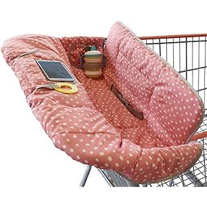 Amazon.com : Suessie Shopping Cart Cover and High Chair Cover, Pink Dots : Baby | Amazon (US)