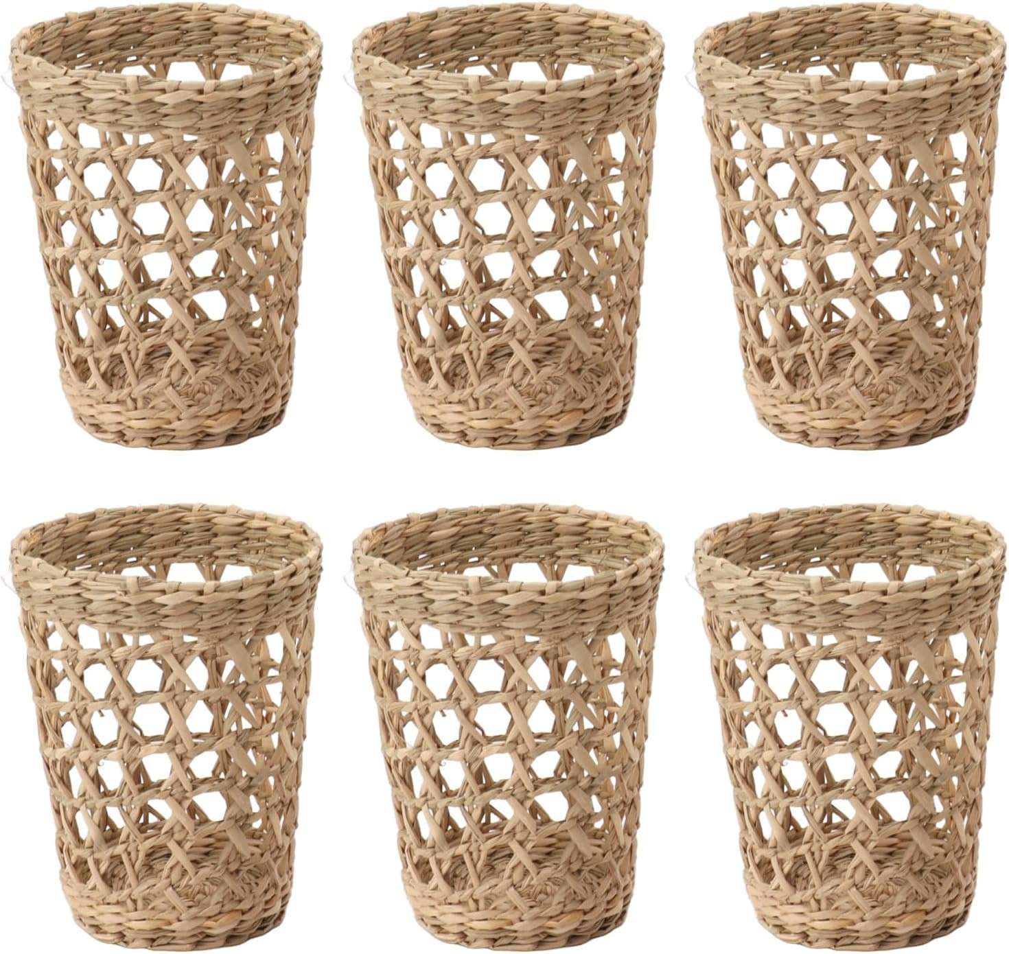 Nonslip Coffee Cup Sleeve, 6 PCS Woven Paper Cup Holder Mug Cup Sleeve Protector Cover for Glass Bottles Plastic Cups Mugs | Amazon (US)