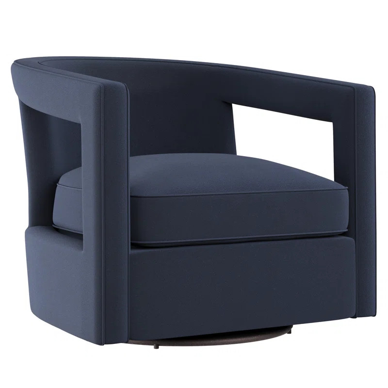 Alana Upholstered Swivel Barrel Chair | Wayfair North America