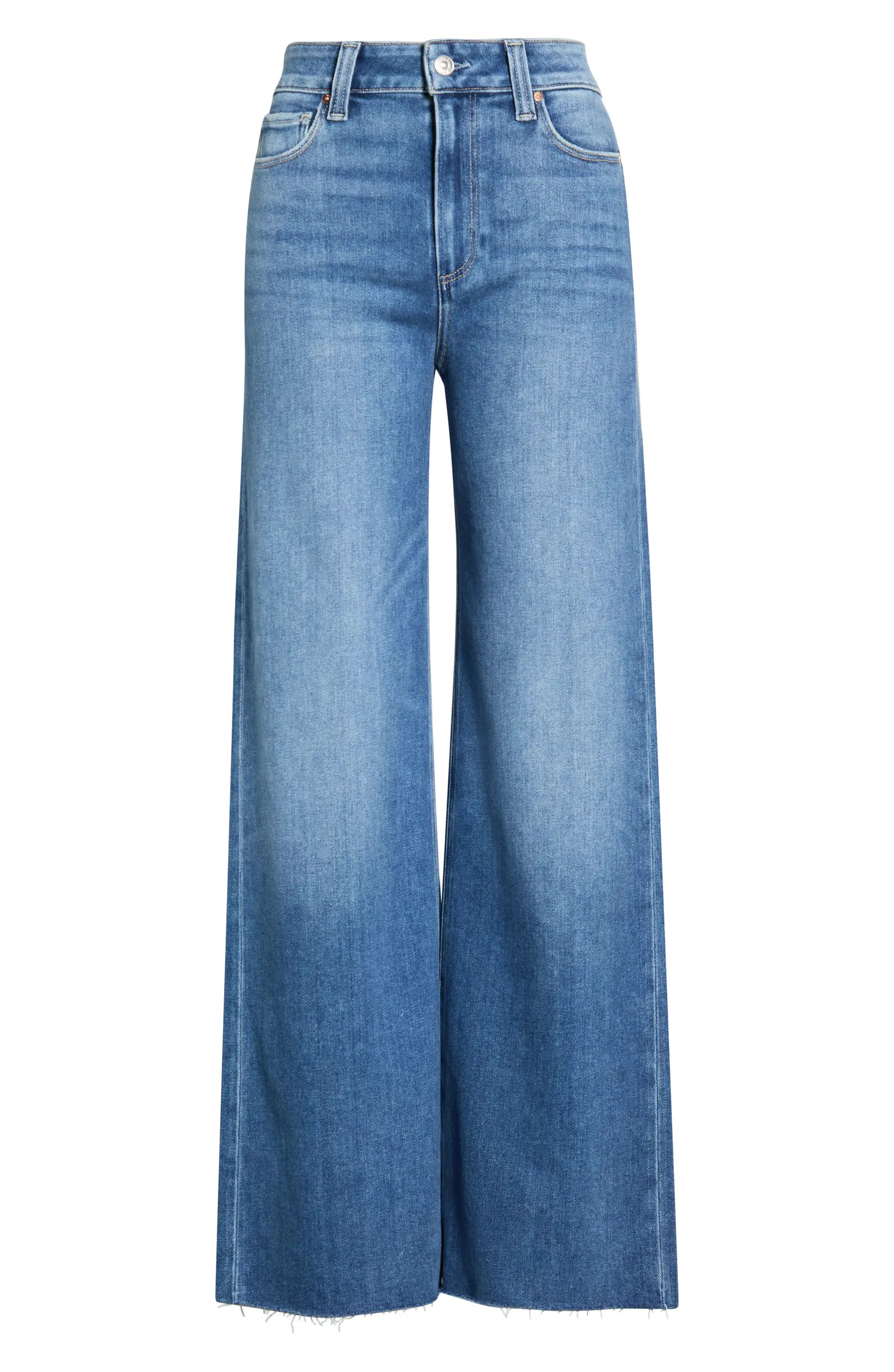 Anessa Raw Hem Wide Leg Jeans | Nordstrom
