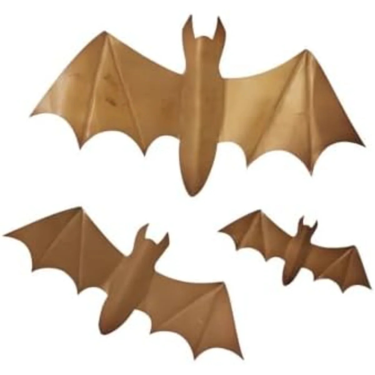 Metallic Metal Bat Wall Decor (Set Of 3, Assorted Sizes) | Wayfair North America