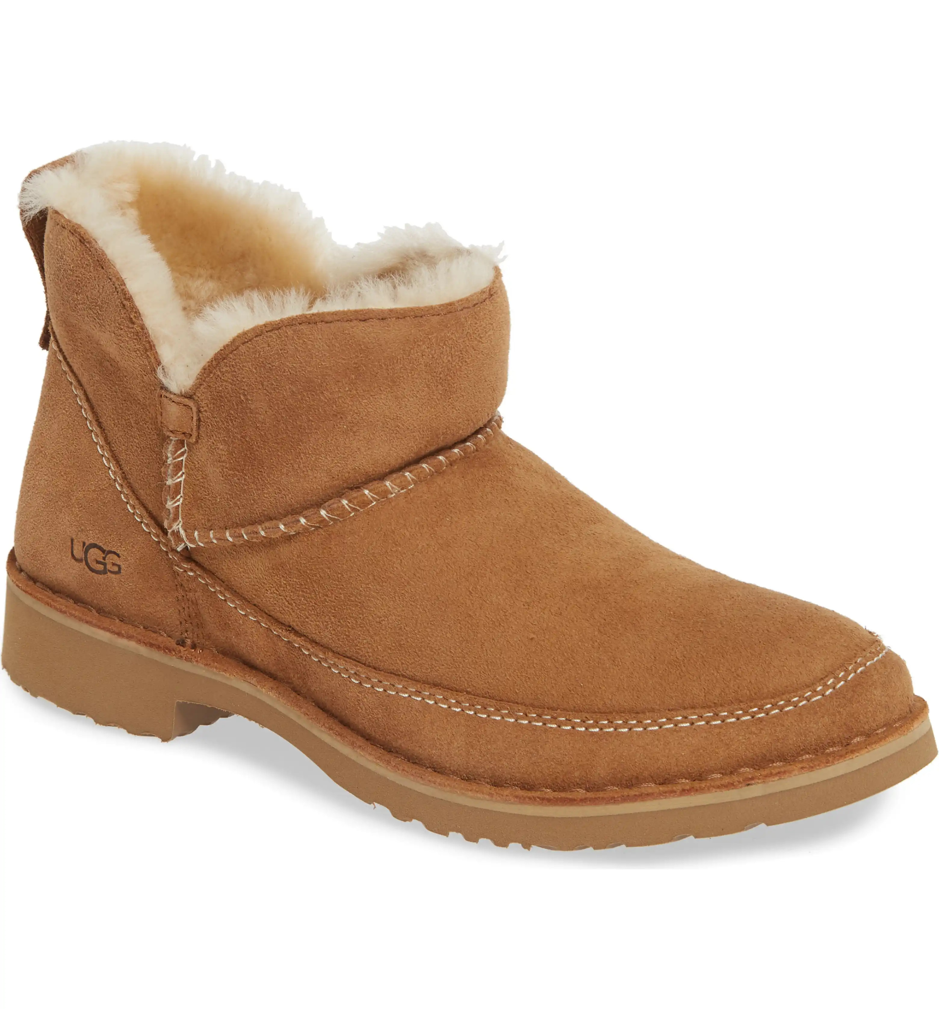 Melrose Genuine Shearling Bootie | Nordstrom