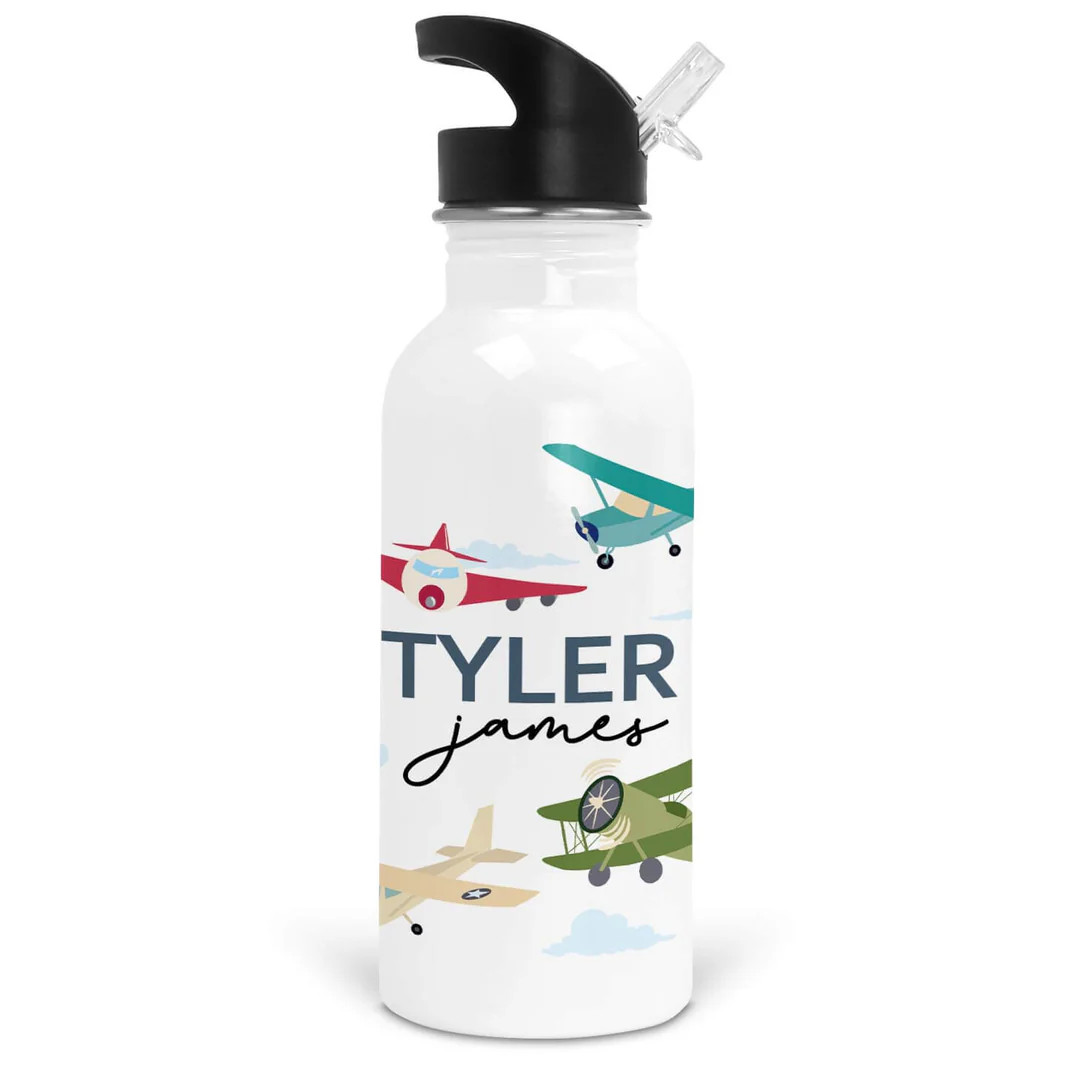Fly Away With Me Personalized Kids Water Bottle | Caden Lane