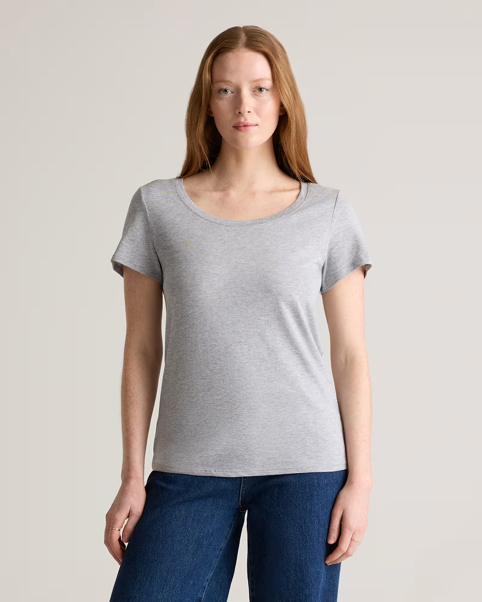 Cotton Modal Scoop Neck Tee | Quince