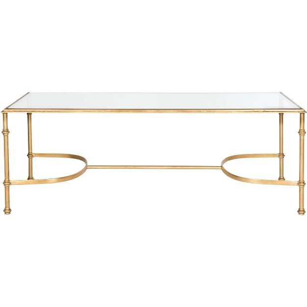 Lucille Coffee Table - Gold/Glass - Safavieh | Target