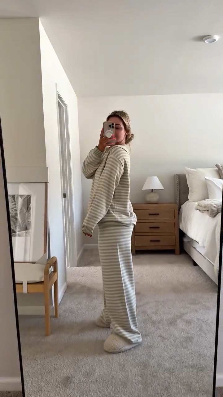 the softest set to ever exist! 

Aerie lounge set, Aerie loungewear, Aerie matching set, neutral lounge outfit, cozy loungewear for women, striped lounge set, soft lounge wear, comfortable matching set, mom life outfit, everyday lounge outfit, chic loungewear style, relaxed fit lounge set, wide leg lounge pants, oversized lounge top, beige neutral outfit, aesthetic cozy outfit, work from home outfit, stay at home mom outfit, casual comfy style, elevated basics, minimalist fashion, winter lounge outfit, soft ribbed fabric, cozy home style, women’s loungewear trend, casual neutral fashion, Instagram fashion inspo, cozy outfit ideas

#LTKSeasonal #LTKgrwm #LTKootd