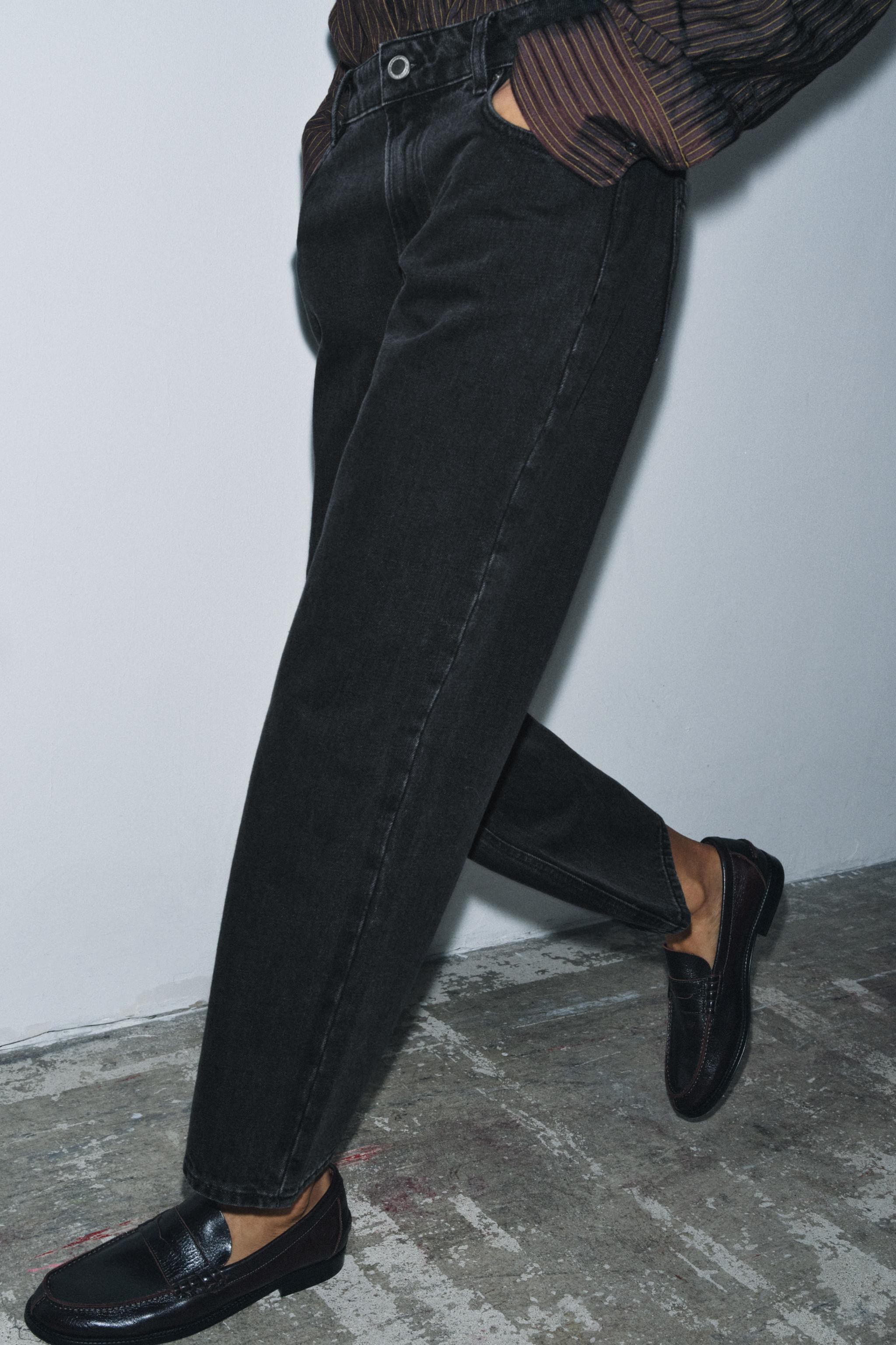 ZW COLLECTION CIGARETTE MID-WAIST JEANS | Zara UK