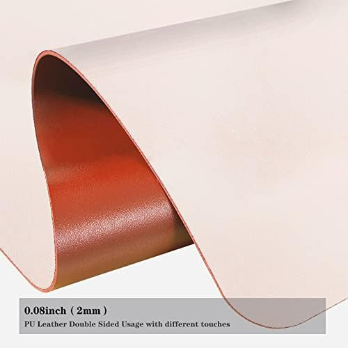 Dual Sided Leather Desk Pad,PU Desk mat,Waterproof Desk Protector ,Desk Mouse Pad for Office/Home/Ga | Amazon (US)