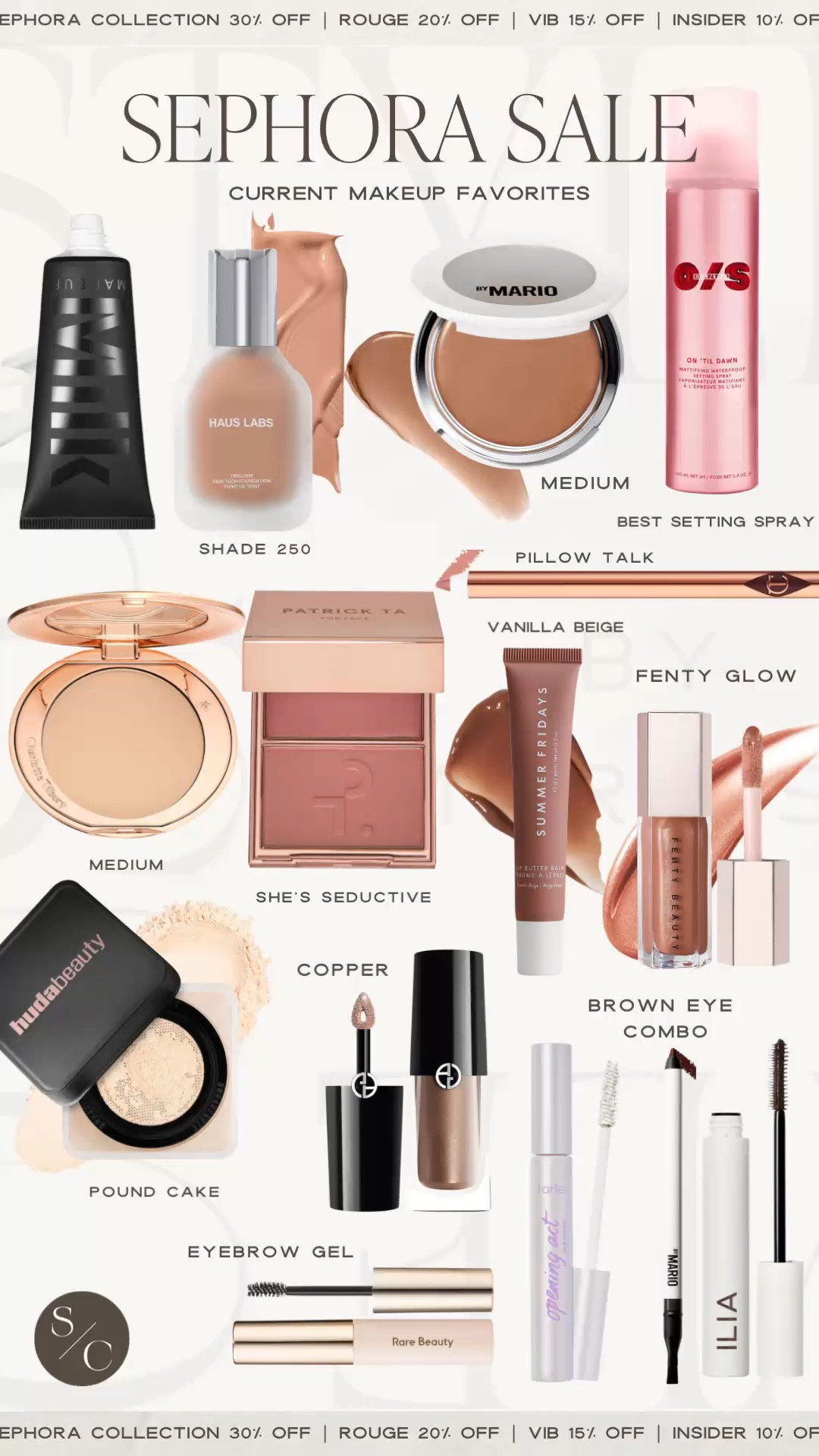 Sephora Sale! Use code SPRINGSALE
to save up to 30%. Current
Makeup Favorites. 


Sephora beauty sale, gift for her, spring makeup, summer makeup, makeup routine, best foundation, best setting spray, wedding makeup, date makeup, night out makeup, everyday makeup

#LTKBeauty #LTKSaleAlert