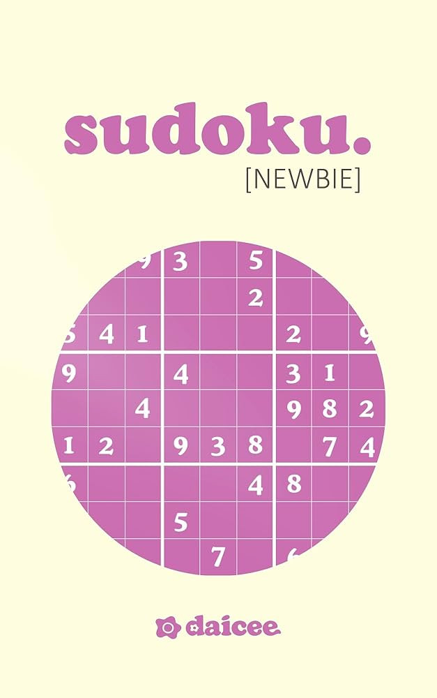daicee Sudoku Newbie | Minimalist Pocket Sized Puzzle Book for Adults | Easy To Medium | Amazon (US)
