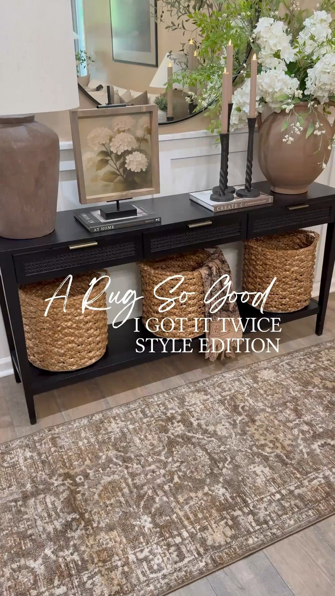 My Favorite Rug Now in a Runner
Follow @farmtotablecreations on Instagram for more inspiration.

I originally had this rug in my living room and loved it so much, I grabbed the runner version for my entryway! It’s from the Pace Collection by Magnolia, designed by Joanna Gaines x Loloi Rugs, in the Bark/Natural colorway. With its low pile, no-shed texture, and easy-to-clean design, it’s the perfect neutral layer that works beautifully in any space.

I also refreshed the console with the Grace in Bloom artwork shown in the 12x12 size with the Briarsmoke stain. Use code FARMTOTABLE to save 15% on the artwork!

#amazonhomefinds #entrywaydecor #rugrefresh #neutralhome #ltkhome #ltkfinds #consoletablestyling #loloirugs #magnoliahome


#LTKHome #LTKSaleAlert

#LTKSaleAlert #LTKHome