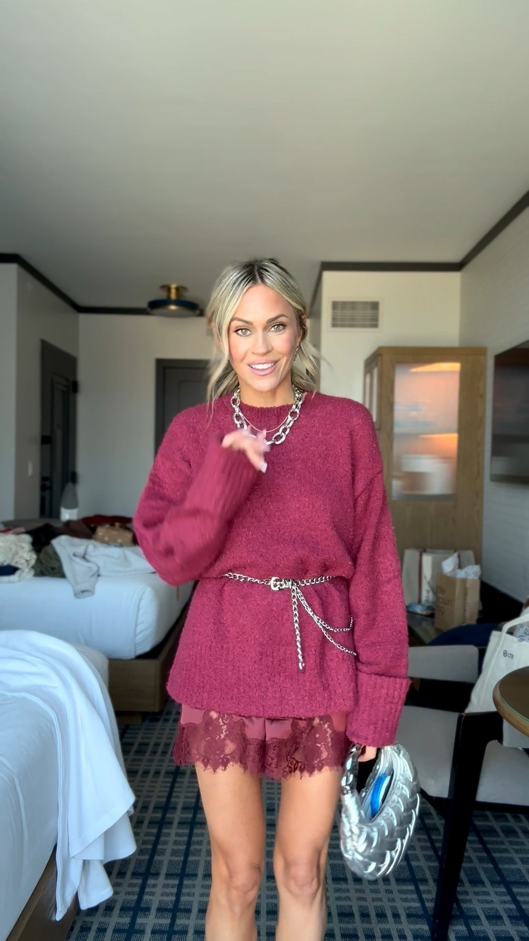 LTKCon day 1! I have been eyeing these satin shorts with the lace trim for so long and finally got them and they are my favorite outfit!! Wearing xs - love it paired with an oversized sweater - added a silver belt and accessories to dress it up!

Follow my LTK @roseykatestyle on the @shop.LTK app to view this post and get my exclusive app-only content!

#liketkit #LTKCon #LTKStyleTip #LTKFindsUnder50
@shop.ltk
https://liketk.it/5nCSg

#LTKStyleTip #LTKFindsUnder50 #LTKCon