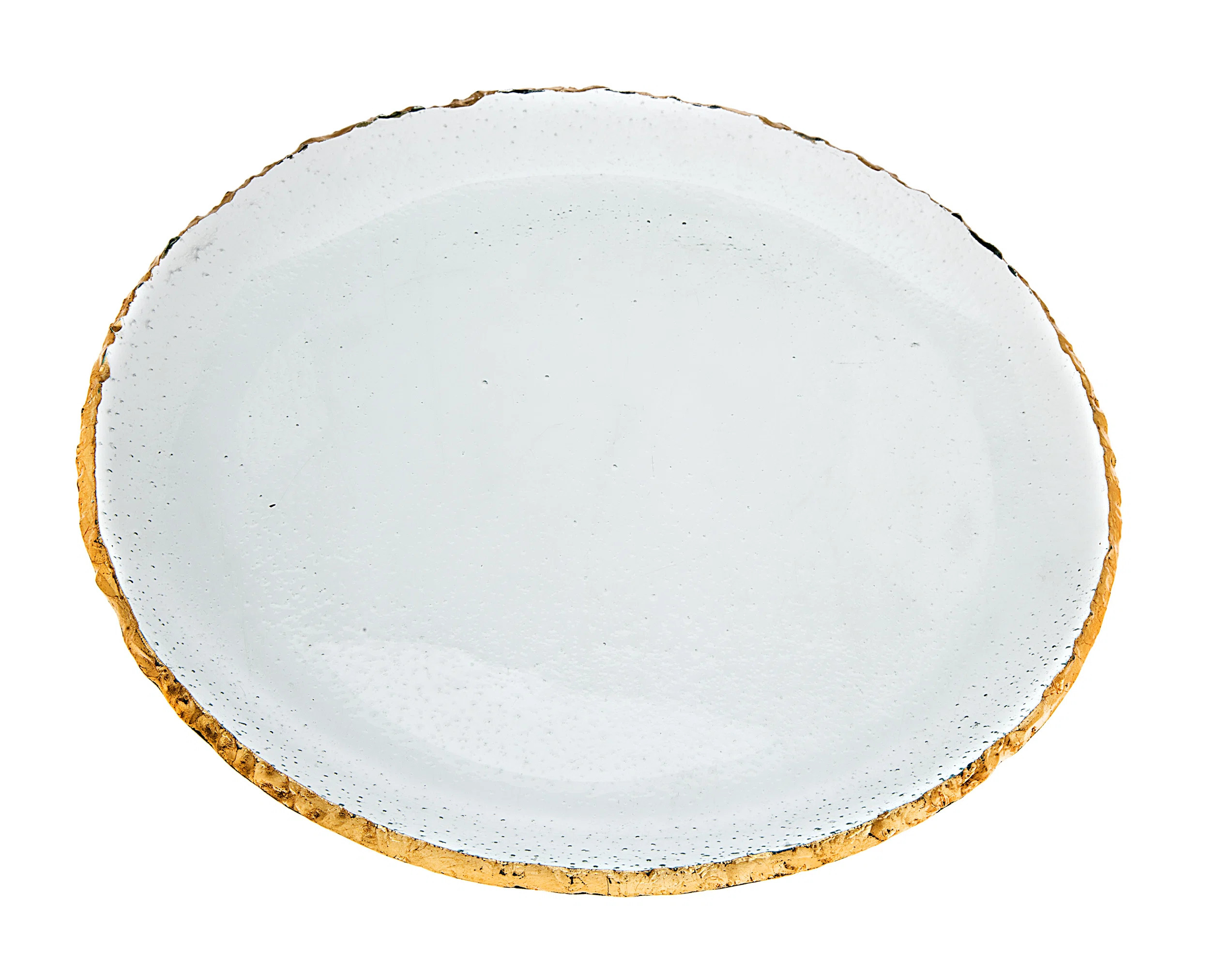 Godinger Silver Art Co Harper Gold Raw Edge Charger Plate | Wayfair | Wayfair North America