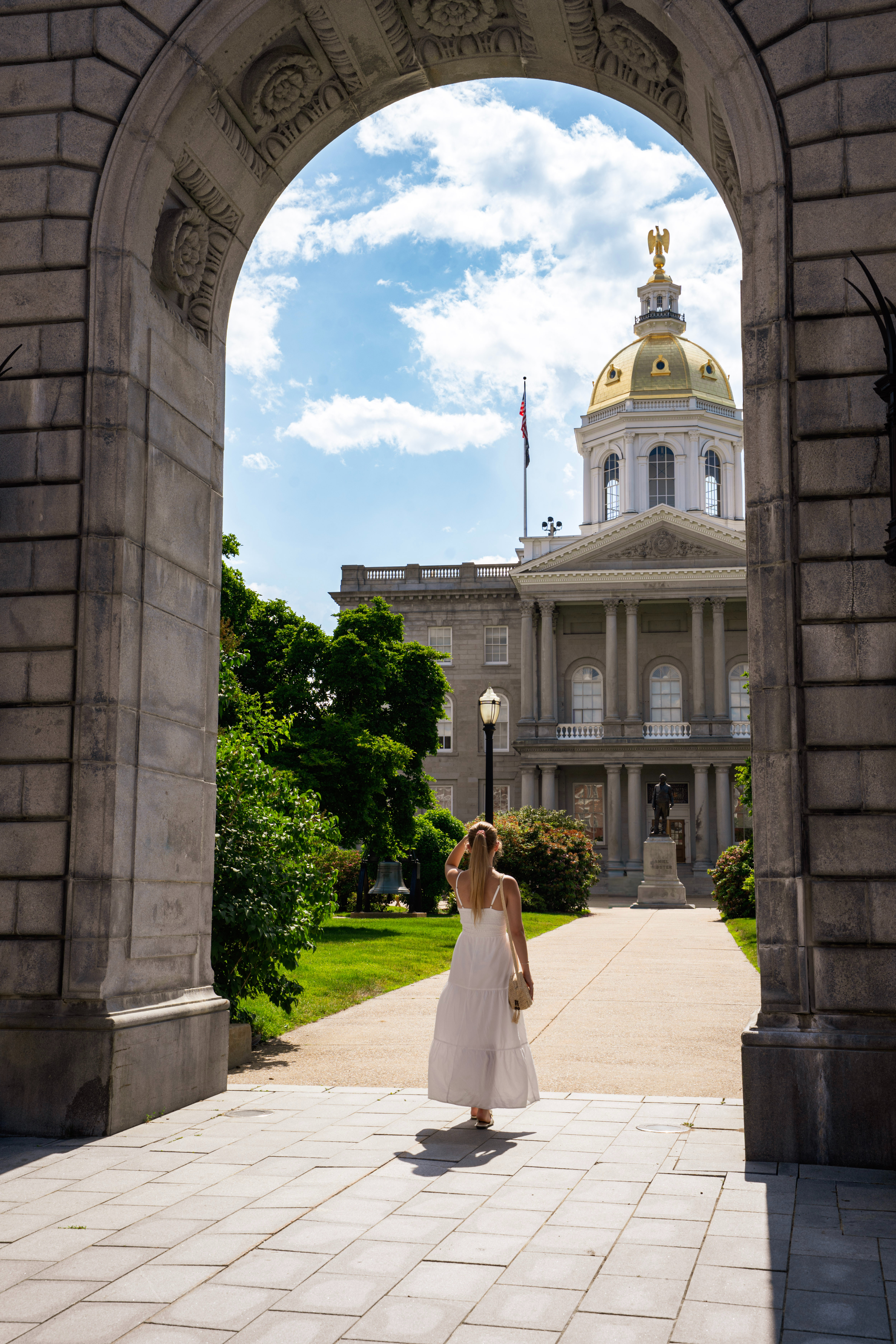 What I wore exploring Concord, New Hampshire ☀️🤍

white maxi dress, summer dress, new england style, concord new hampshire, travel outfit, vacation outfit, summer vacation style, white dress outfit, east coast travel, classic summer outfit, travel fashion, new england summer  

 #LTKgrwm #LTKootd #LTKTravel