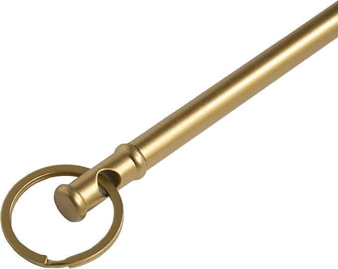 TWOPAGES Drapery Pull Wand 45 inch 1 Pack Gold Metal Curtain Pull Rod for Opening and Closing Cur... | Amazon (US)