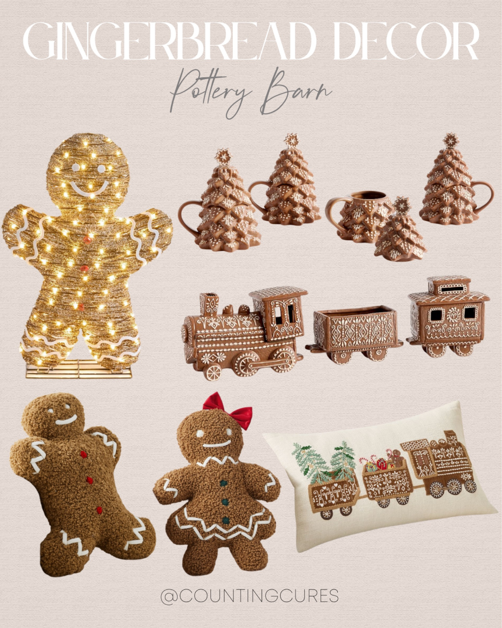 Start spreading some Christmas sweetness in your home with these gingerbread decor pieces from Pottery Barn! They look absolutely adorable! my kids are gonna love these.
#ornaments #holidayseason #decorinspo #festivefinds 

#LTKHoliday #LTKStyleTip #LTKHome