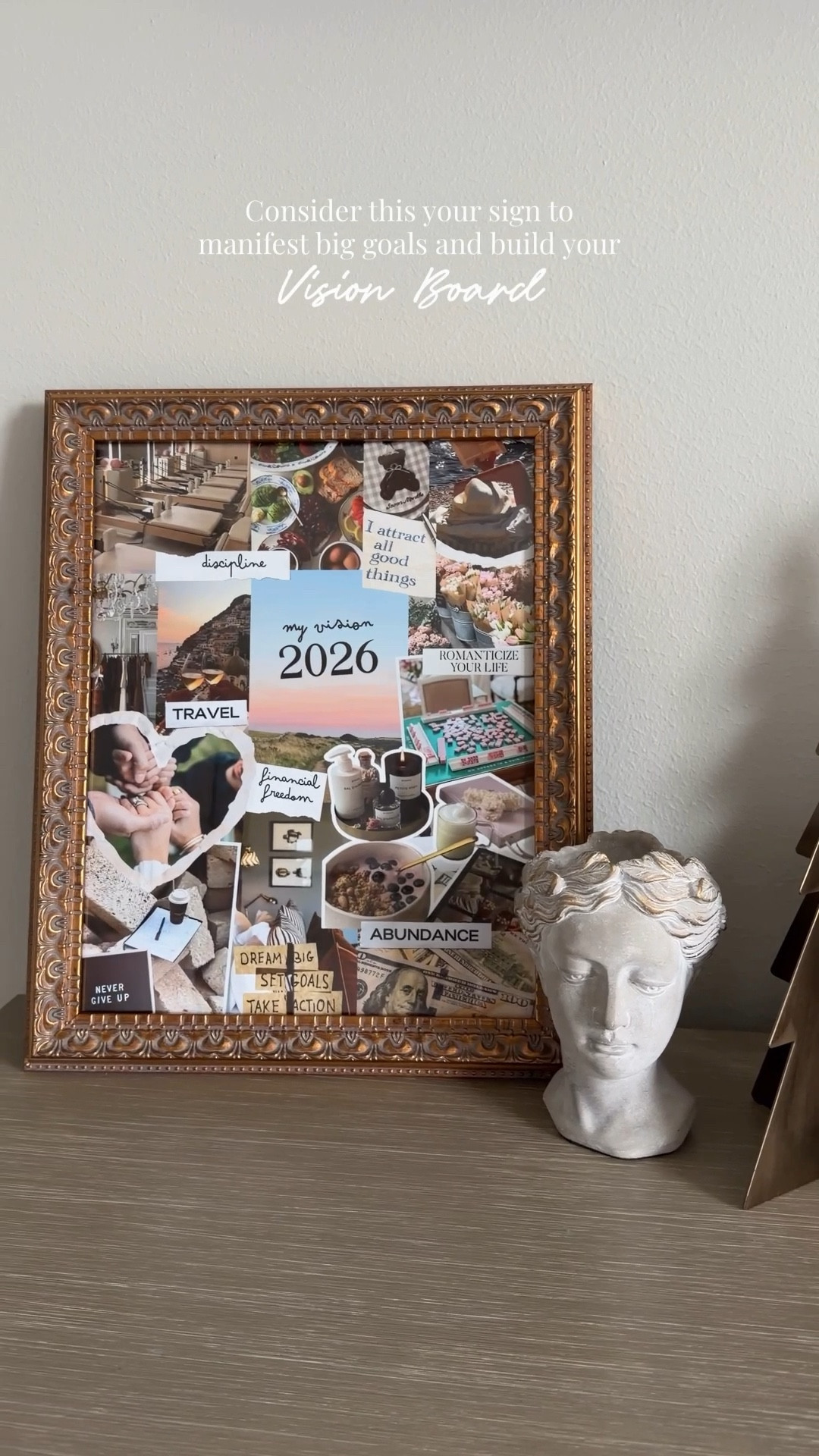 Love this frame 🖼️  

Consider this your sign to manifest big goals and build your vision board 🤍✨ 

#visionboard #2026goals #lifestyle #resolutions #mindset

#LTKmomlife #LTKHome #LTKFindsUnder50