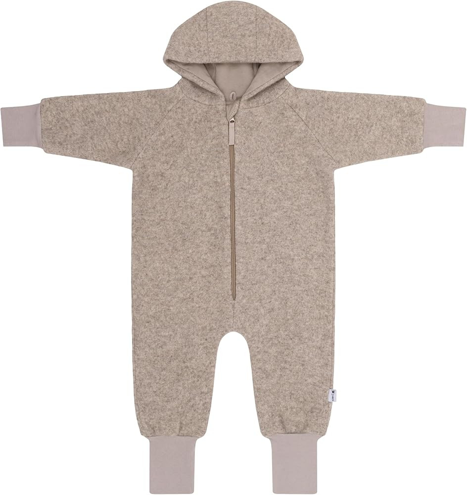 SOANZA Walkoverall Wollwalk Overall Baby - aus Schurwolle komplett gefüttert mit Reißverschluss... | Amazon (DE)