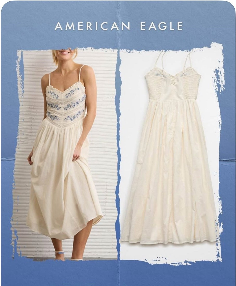 AE Bella Lace Inset Midi Dress