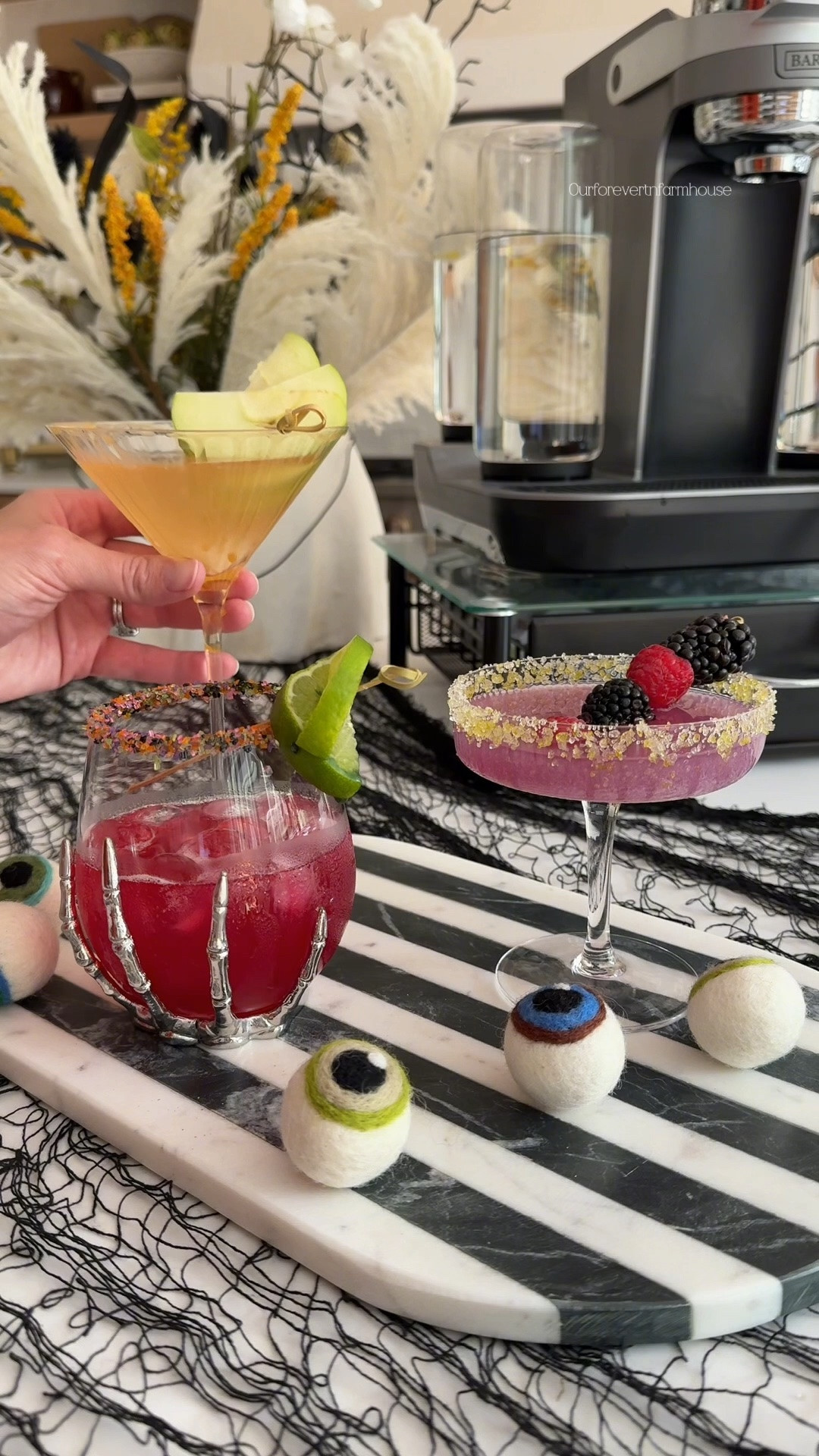 Okay, this was such a fun PR package! 👻🍹

@Bartesian  sent me their new Halloween cocktail capsules, spooky rimmers and their new Citrus Popping Rimmer that I’ve been DYING to try!

Spooky cocktails, no mess and no million extra ingredients. Yes please. 😂

Cheers to spooky season! 🥂🎃

#gifted

#LTKHome #LTKfoodie