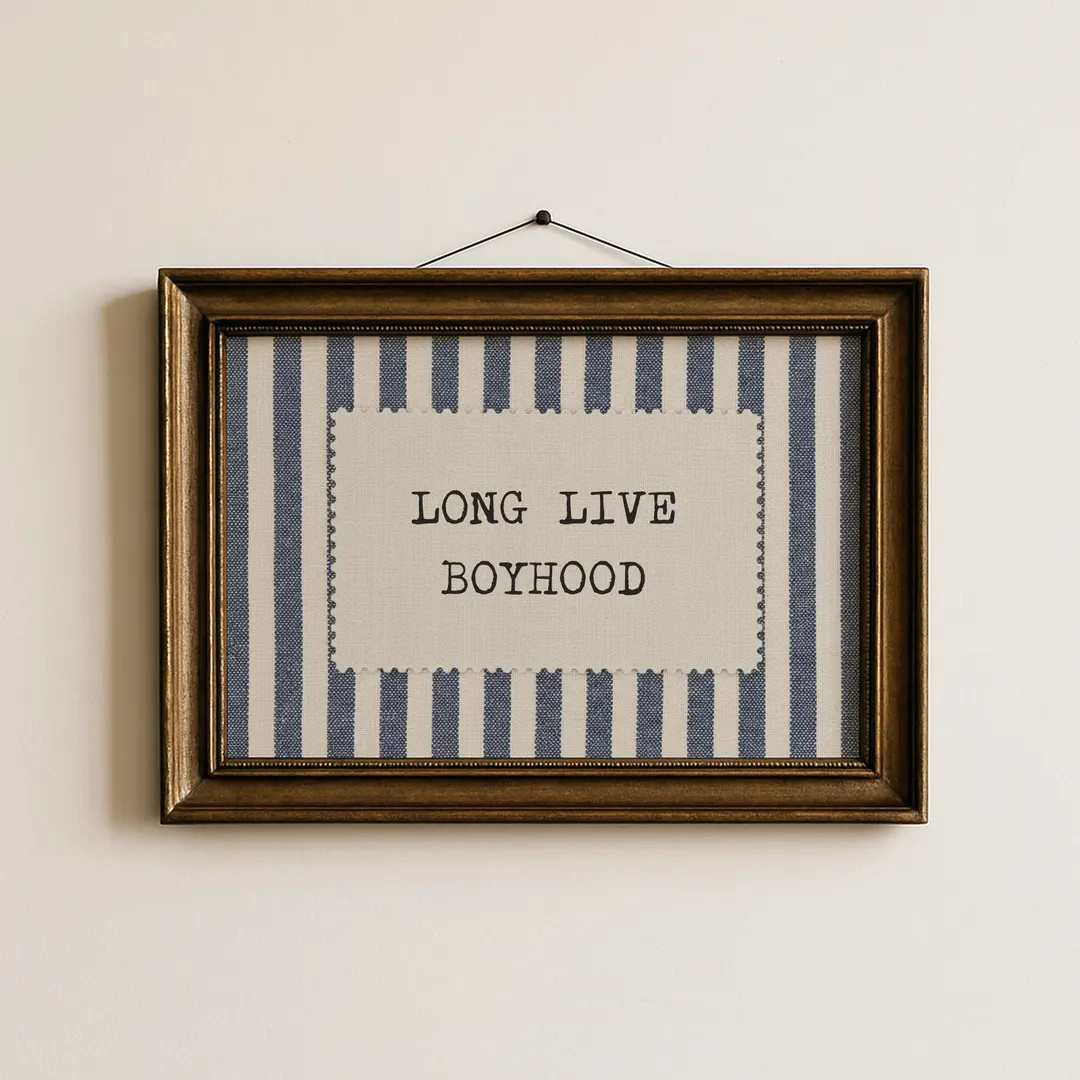 Long Live Boyhood Print ∙ Vintage Boy Room Art - Etsy | Etsy (US)
