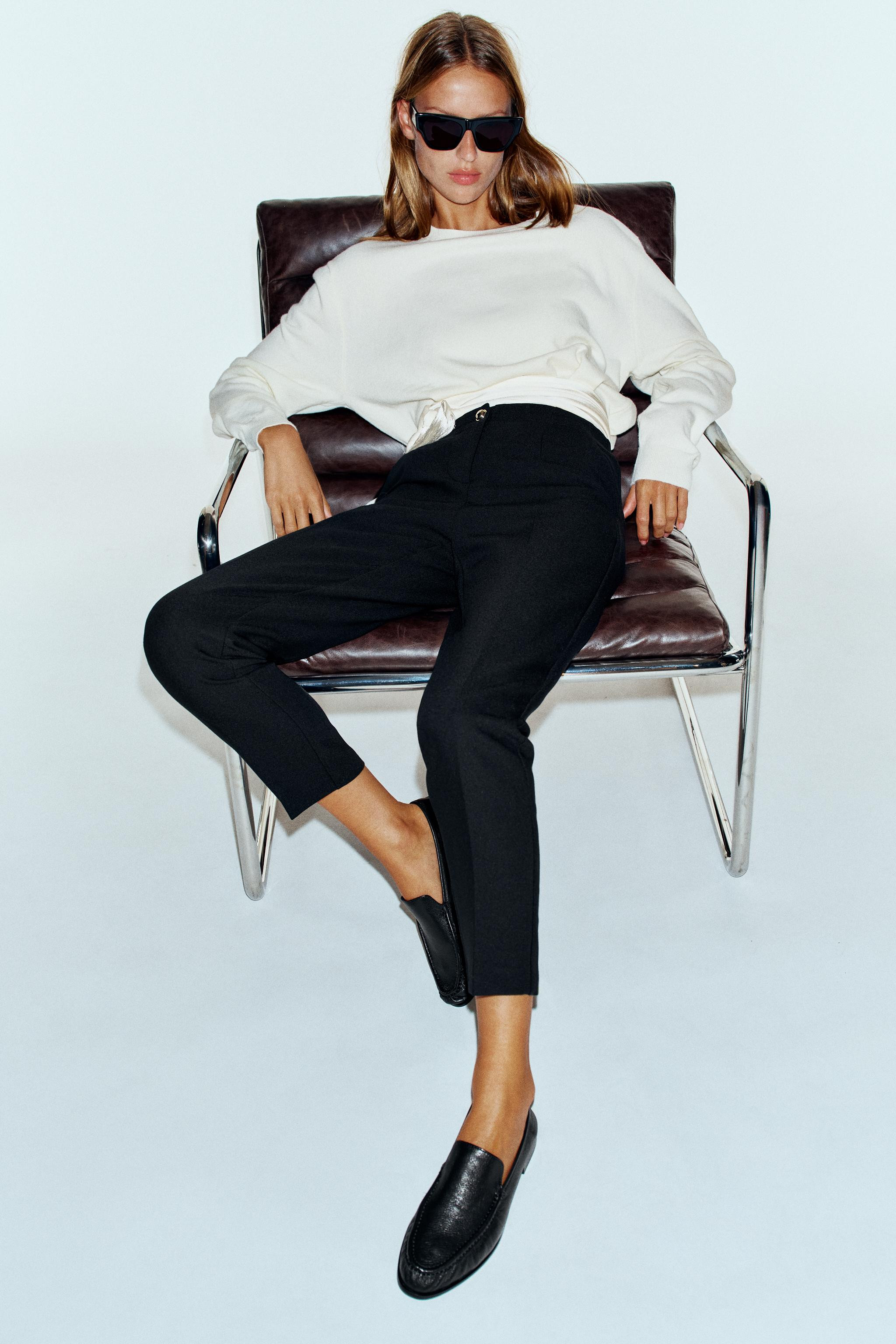 RUCHED LEATHER LOAFERS | Zara UK