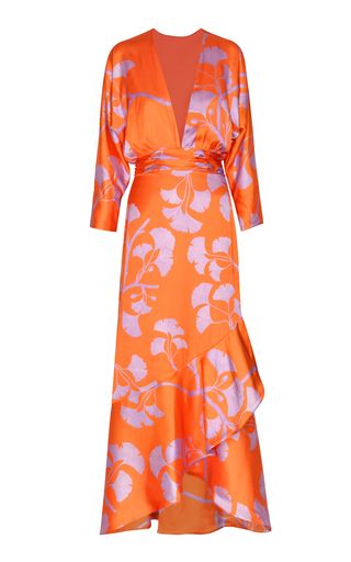 Heliconia Printed Twill Maxi Dress | Moda Operandi (Global)