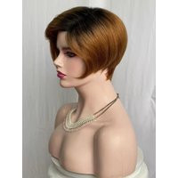 Blonde Pixie Wig Human Hair Lace Front Wig | Etsy (US)