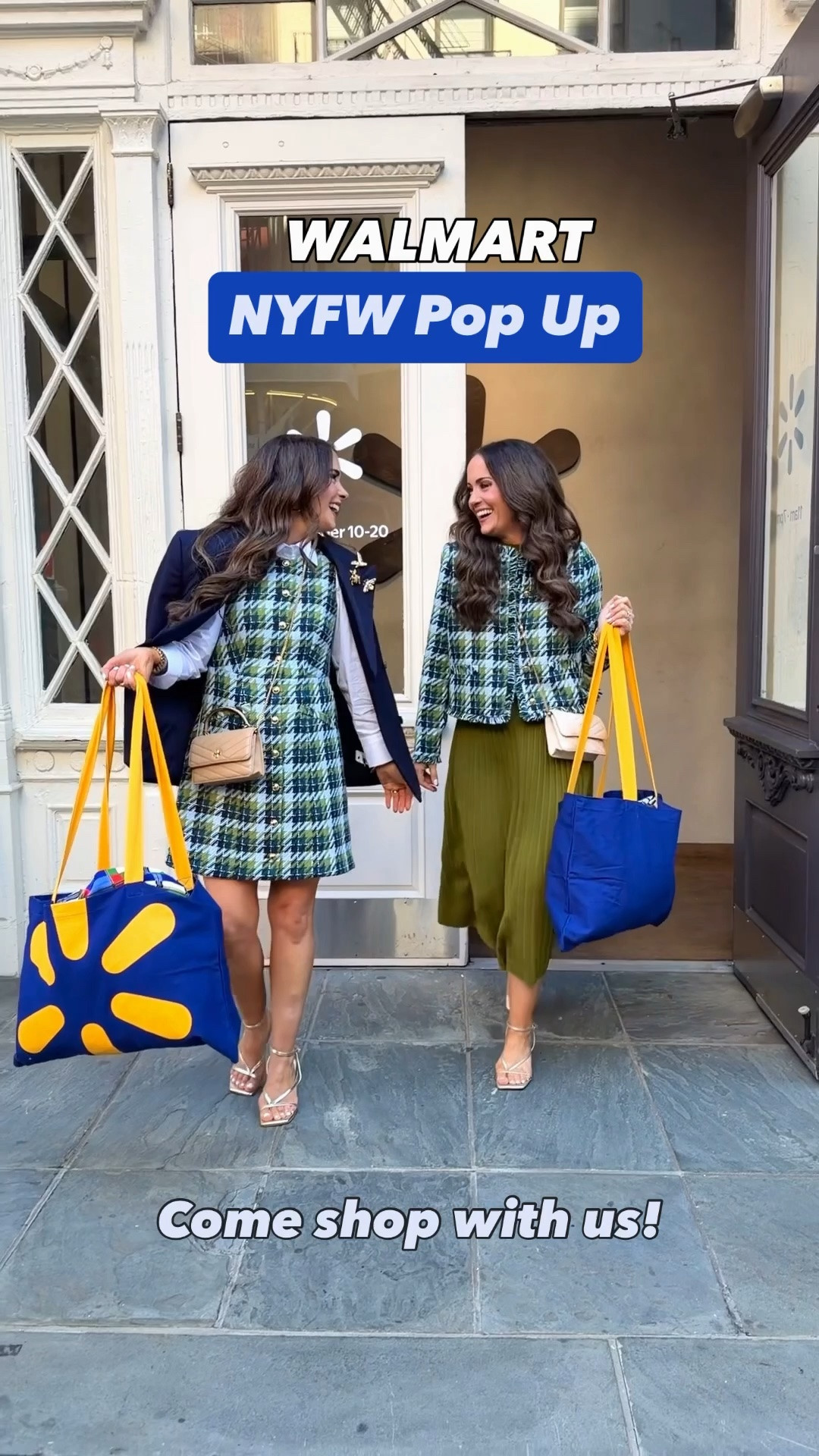 Wearing XS in both blazers {they run generous fyi} and S in green Dress and 4 in plaid dress. Make sure to see our Walmart NYFW collection for even more items!