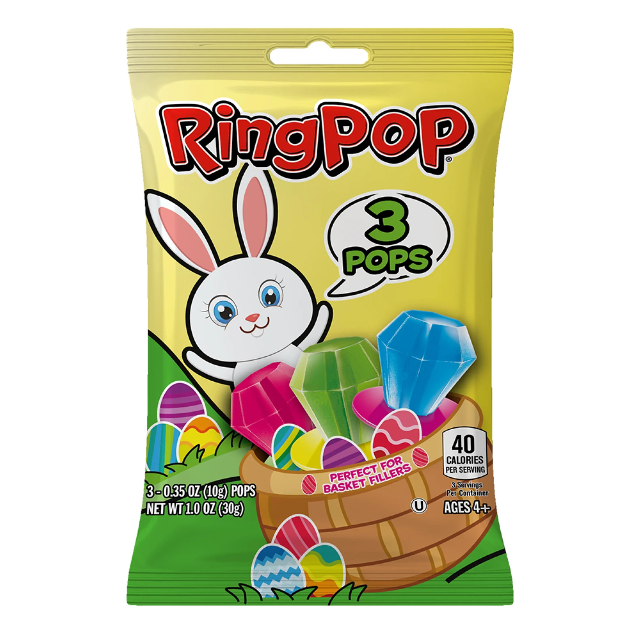 Ring Pop Easter Lollipops - Fun Easter Candy - 3Ct Bag | Walmart (US)