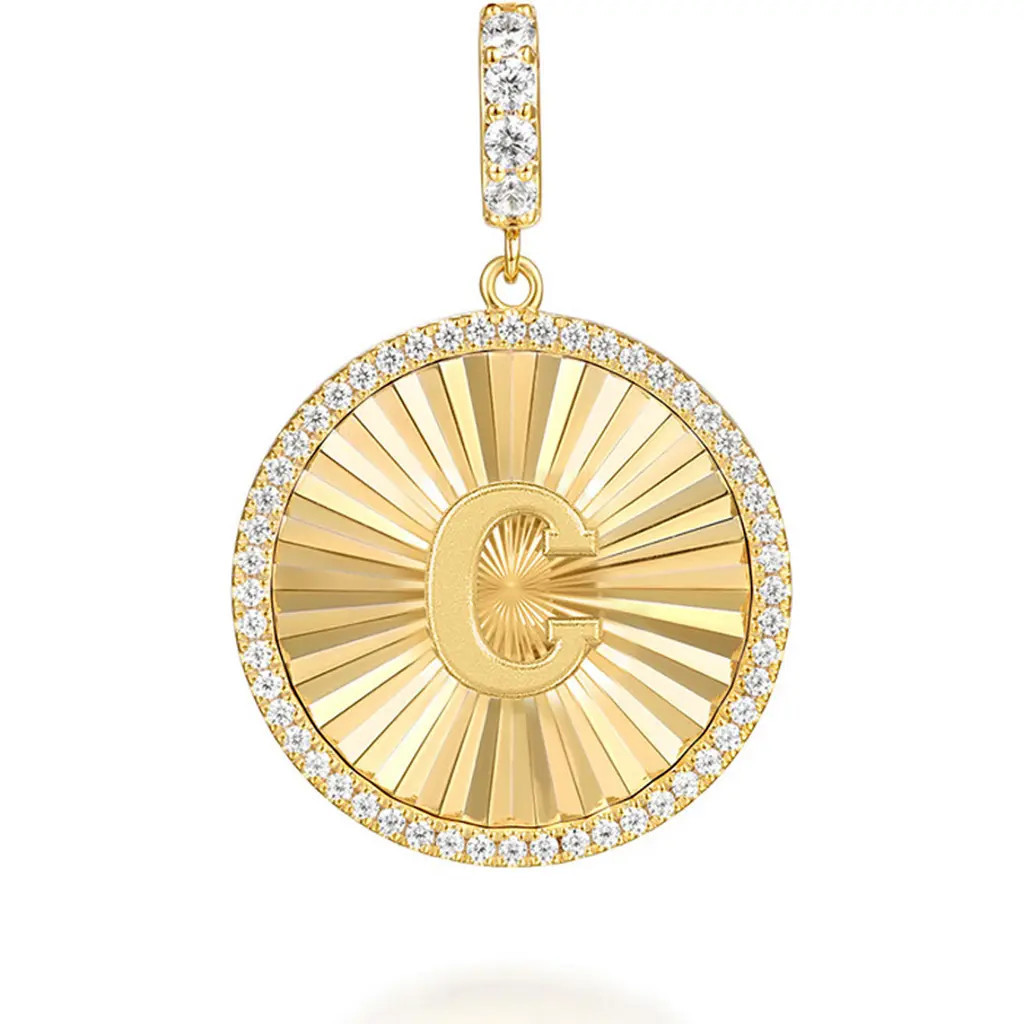 Gabriel & Co. Bujukan Diamond Initial Charm in Gold - C at Nordstrom | Nordstrom