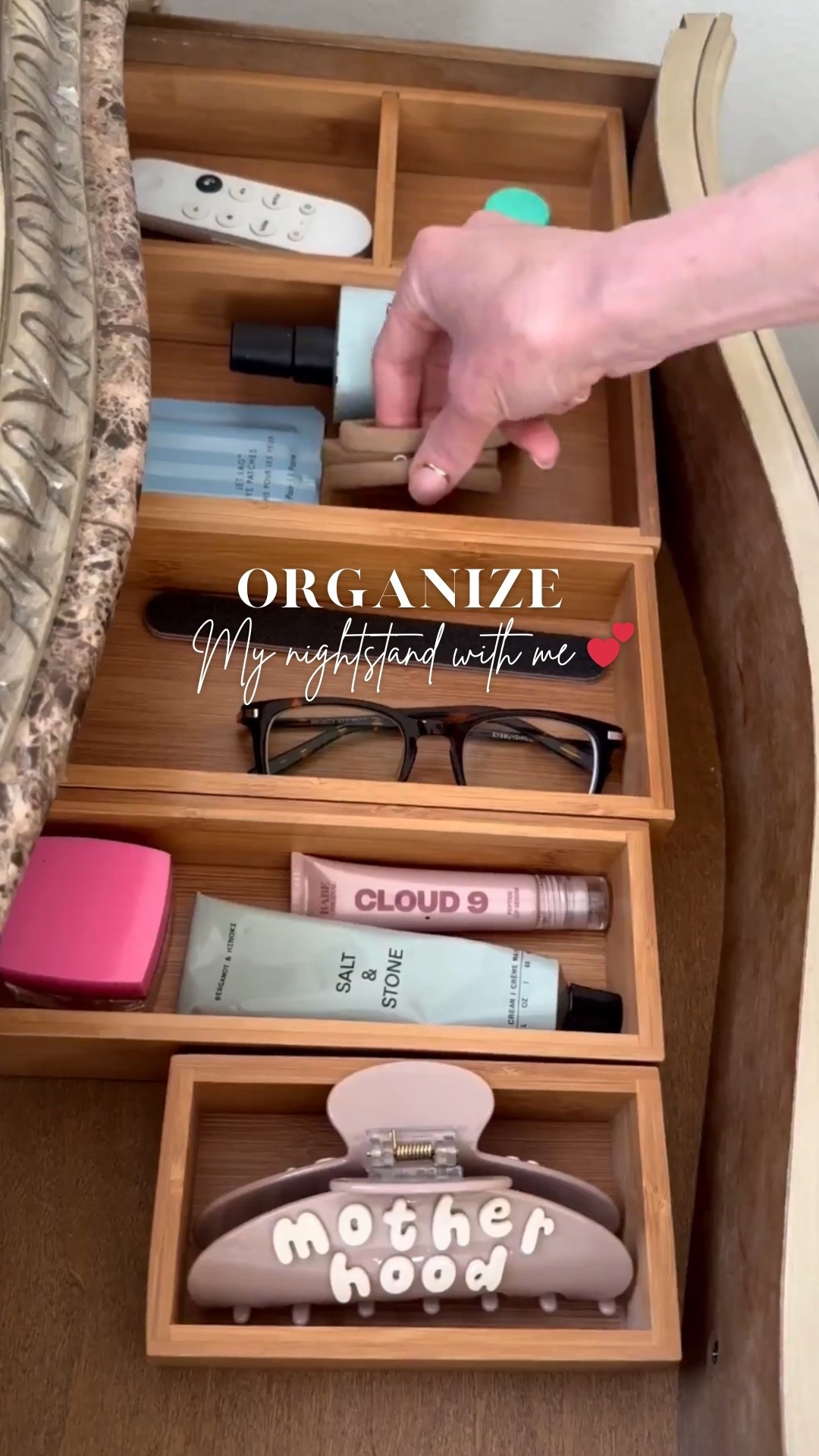 Declutter my nightstand with me 💕 This drawer became a mish mosh of a little bit of everything! I love these little organizers to keep everything on it’s place. I filled it with a bunch of my goto items I use when I’m going to sleep and waking up 💤

Amazon, nightstand organizers, home organization, beauty must haves, self care, beauty products, morning routine, nighttime routine

#LTKHome #LTKmorningroutine #LTKselfcare
