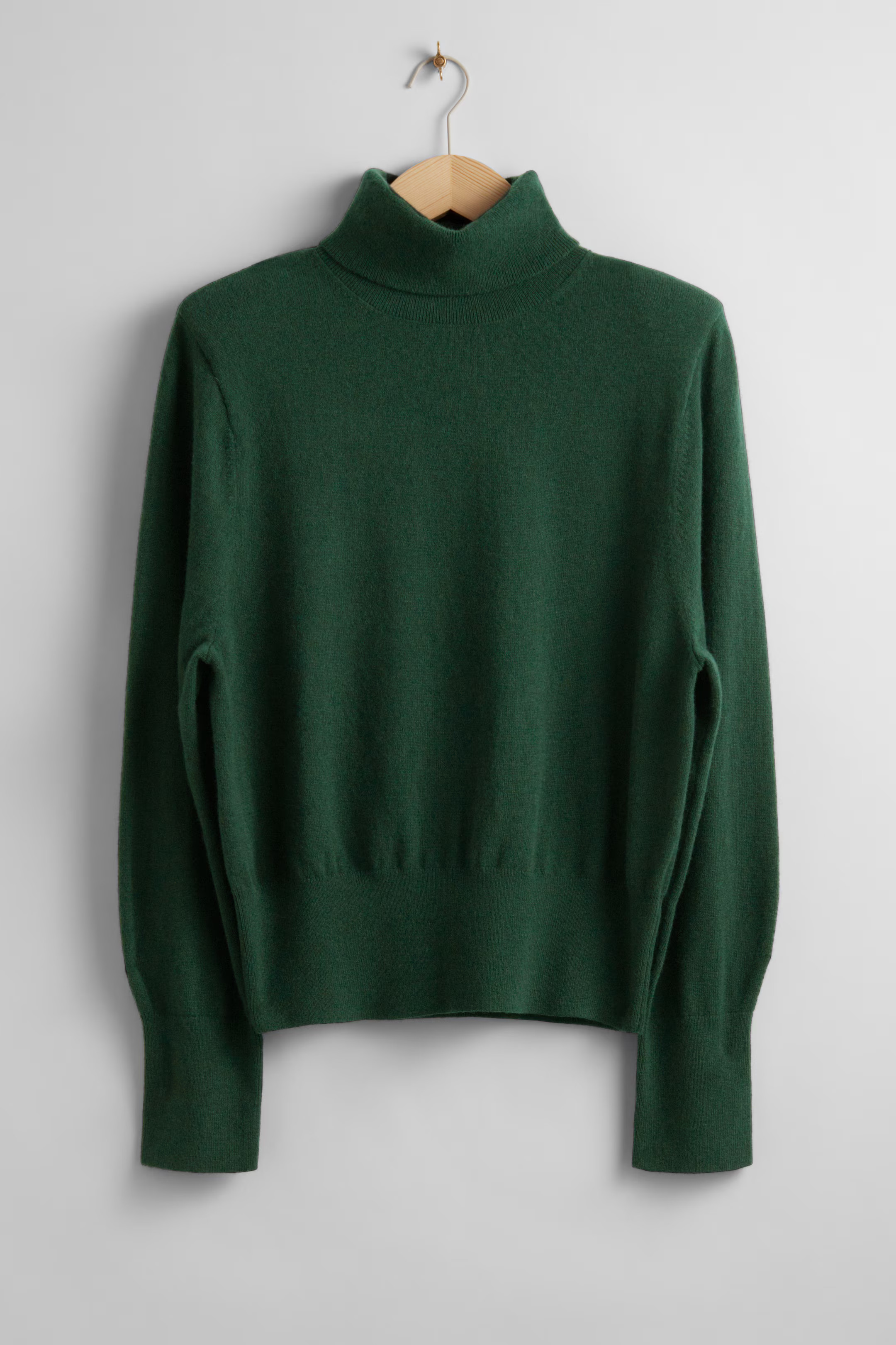 Gebreide coltrui van merinowol - Donkergroen - DAMES | H&M NL | H&M (DE, AT, CH, NL, FI)