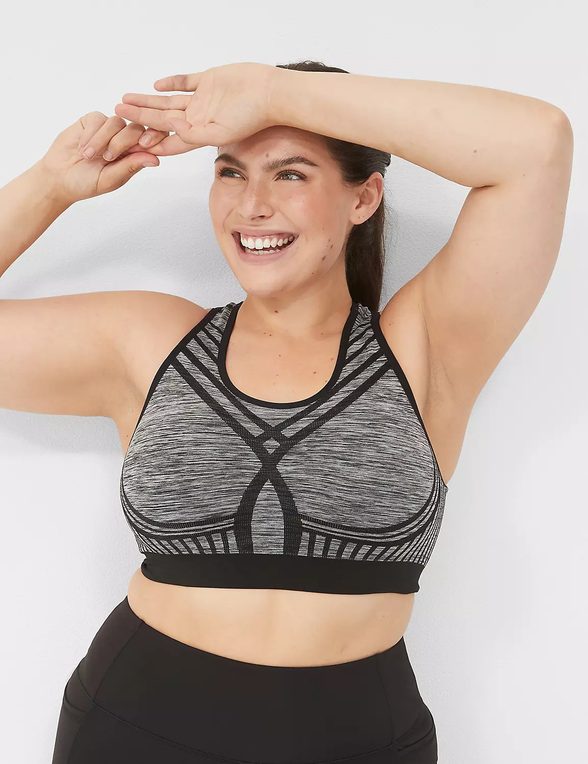 LIVI Wireless Medium-Impact Seamless Sports Bra | Lane Bryant (US)