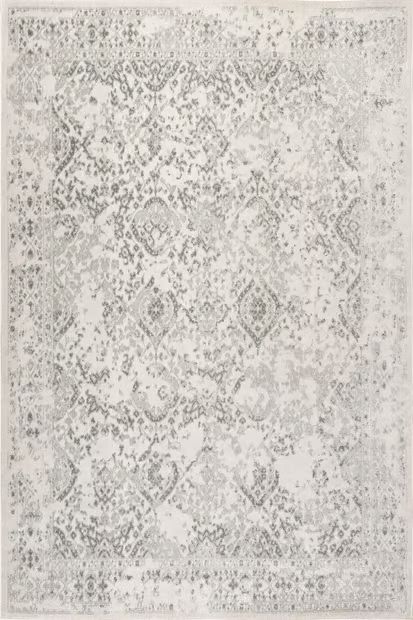 Ivory Floral Ornament 9' x 12' Area Rug | Rugs USA